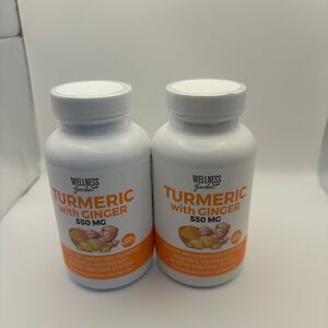 Wellness Garden Turmeric w/ Ginger 90 Capsules Inflammatory & Digestion (2 Pack)